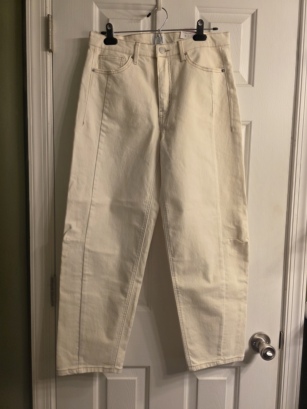 Cream Barrel Jeans